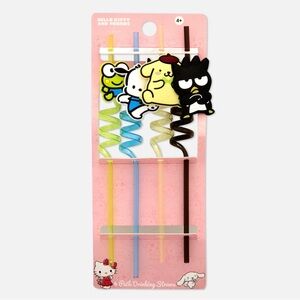 Hello Kitty and Friends Spiral Drinking Straws